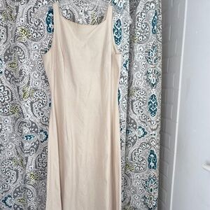 Banana Republic Vintage Linen High Neck Sleeveless Midi Dress